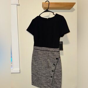 Karl Lagerfeld Black and Gray Dress